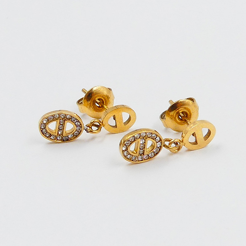 Boucles d’oreilles Acier Inoxydable Maille Marine