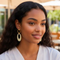 Boucles d’Oreilles Acier Inoxydable & Nacre