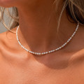 Collier Plaqué or et perles de culture