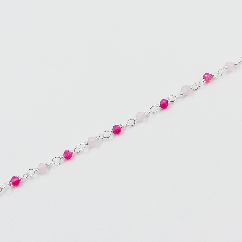 Bracelet fille argent 925 rose