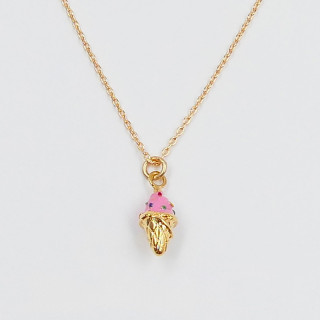 Collier enfant plaqué or glace rose