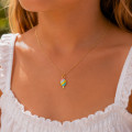 Collier Enfant Plaqué or glace tricolore