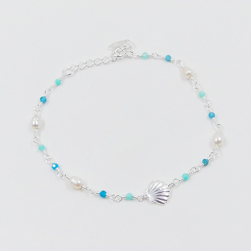 Bracelet argent 925 coquillage