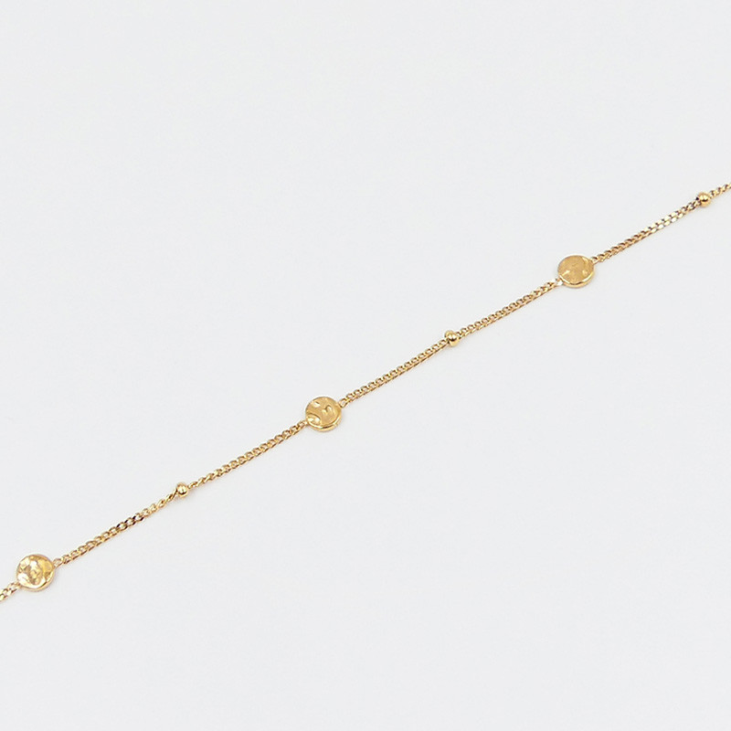 Chevillère acier inoxydable dorée