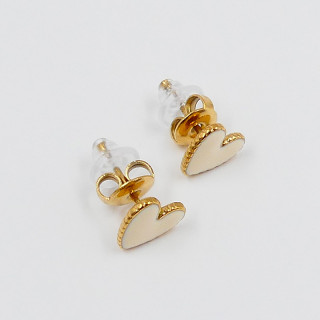 Boucles d'oreilles cœur acier inoxydable