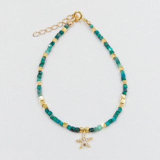 Bracelet Chrysocolle pierres naturelles