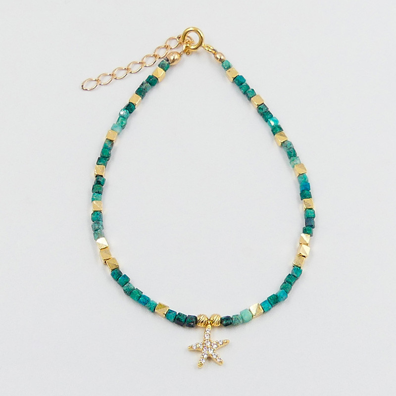Bracelet Chrysocolle pierres naturelles