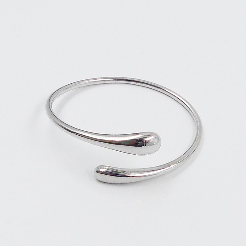 Bracelet jonc argenté femme