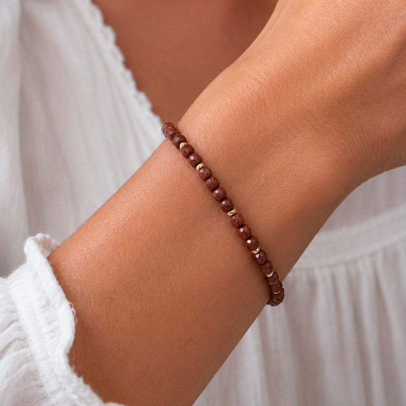 Bracelet pierres naturelles Sun Stone