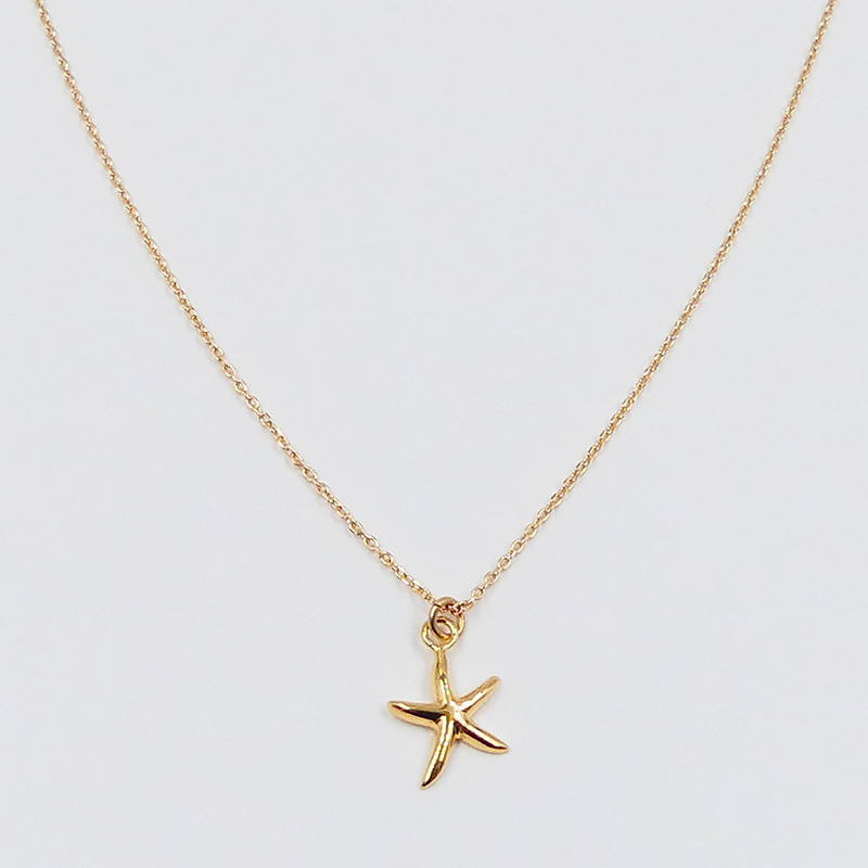 Collier marin plaqué or