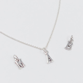 Collier initiale argent