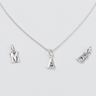 Collier Argent Lettres