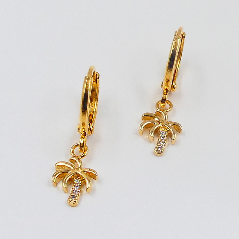 Boucle palmier strass
