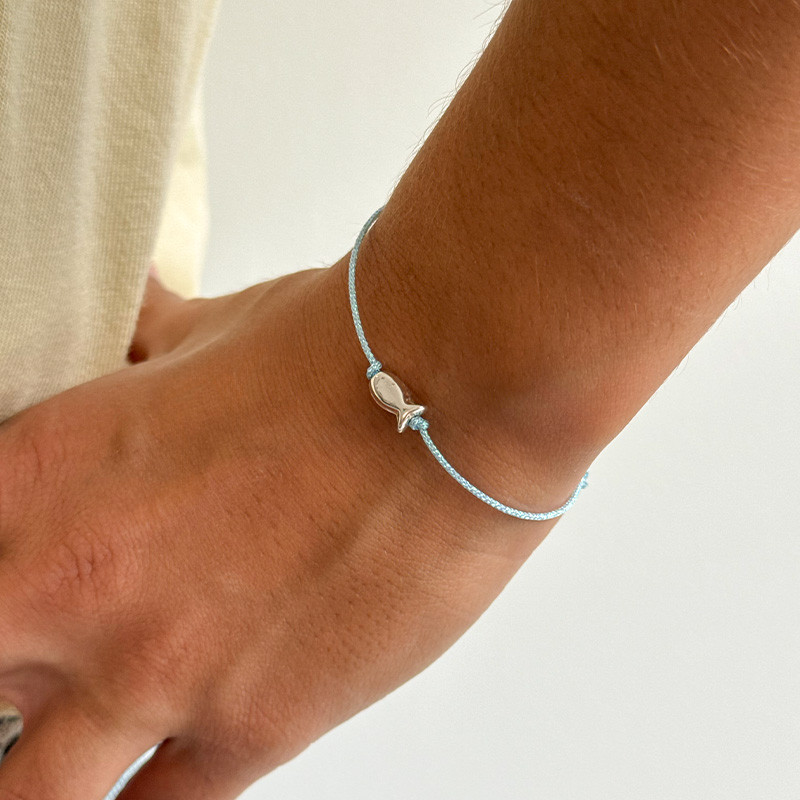 Bracelet poisson argent
