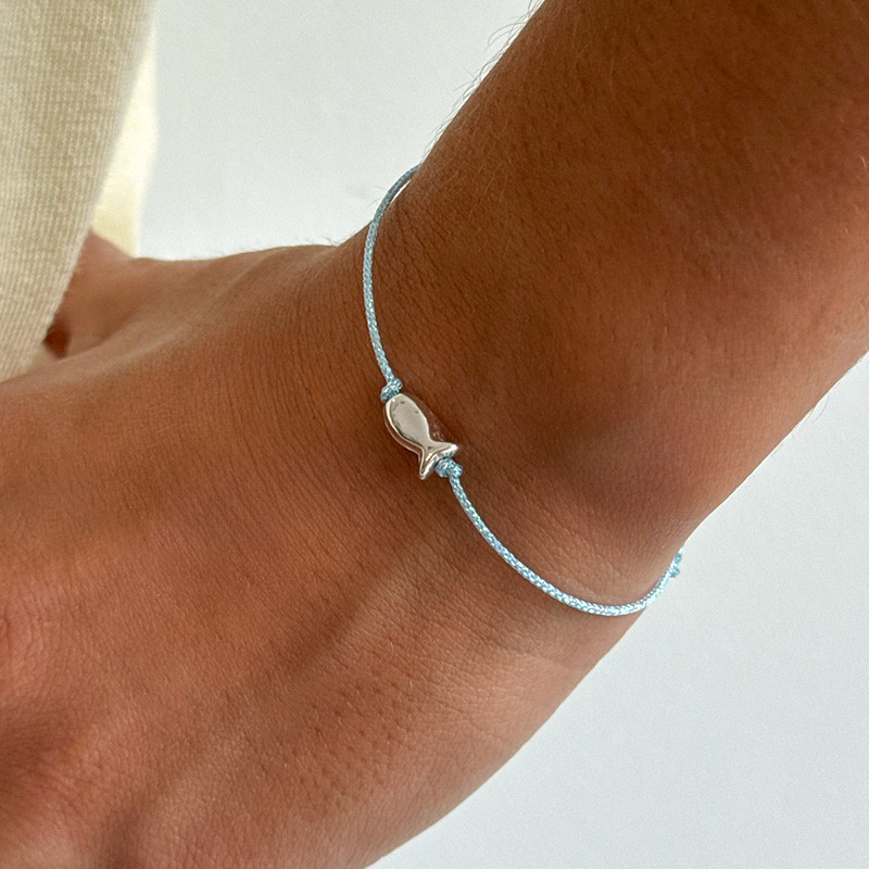 Bracelet poisson argent enfant