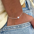 Bracelet Enfant Argent trèfle nacre