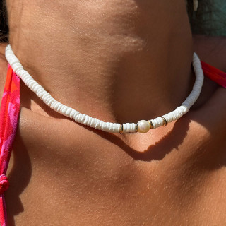 Collier Coquillages et perle