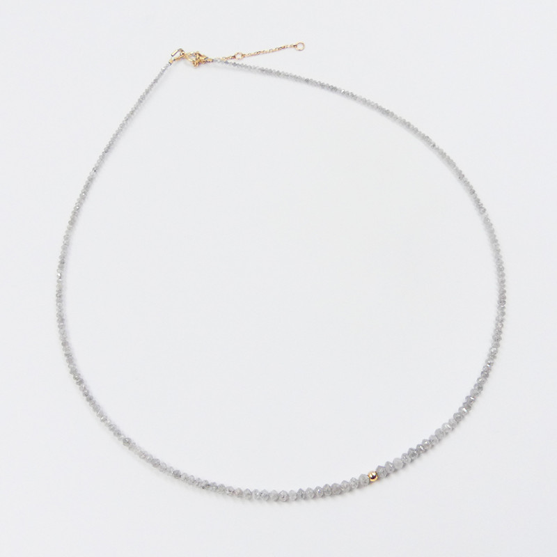 Collier diamants blancs fait main Seignosse