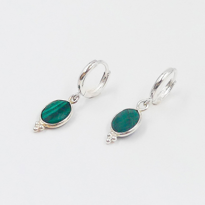 Boucle malachite vendue à l’unité