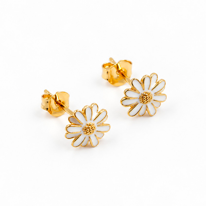 Boucles d’oreilles fleur femme