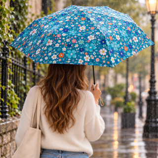 parapluie de sac fleuri style Liberty