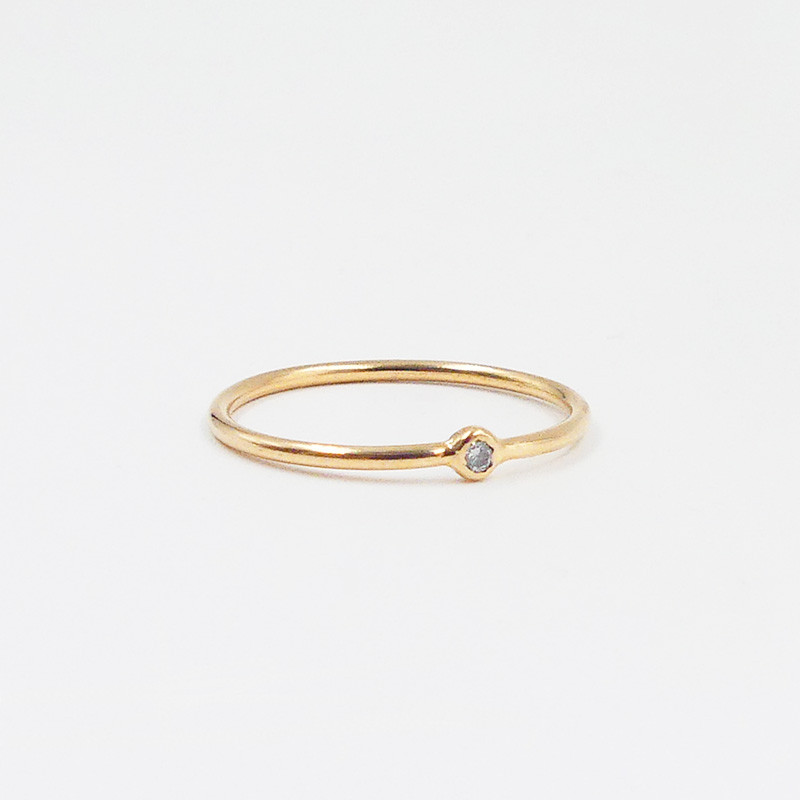 bague or 18 carats diamant