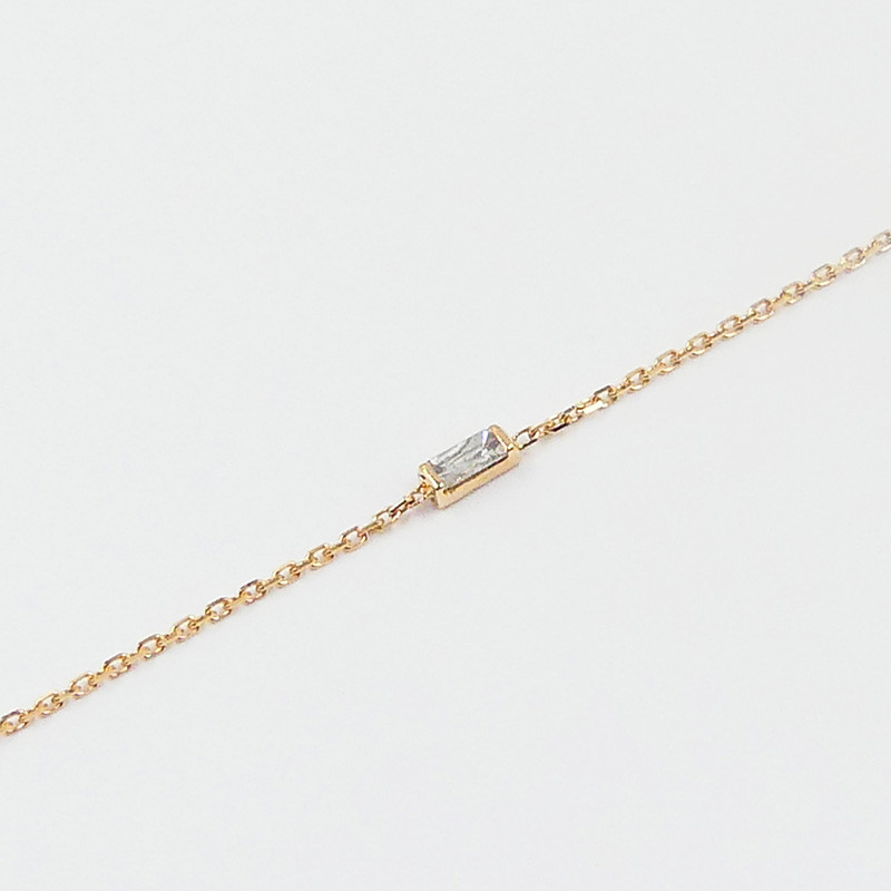 bracelet diamant baguette femme
