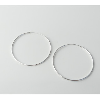 Grandes Créoles Argent 50 mm