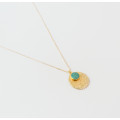 Collier Plaqué Or Amazonite