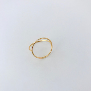 Bague Dorée Cercle Fin