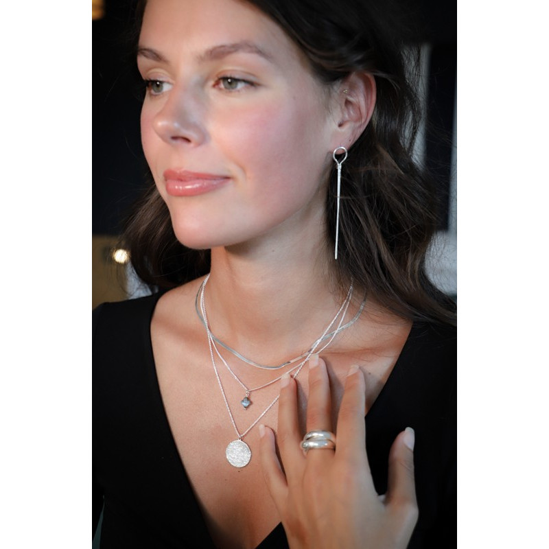 Bague Argent  Trinité large