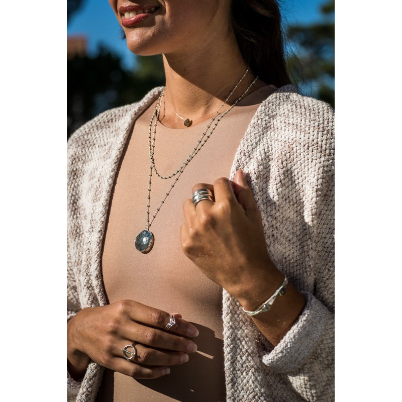 Bague Argent fermoir fin