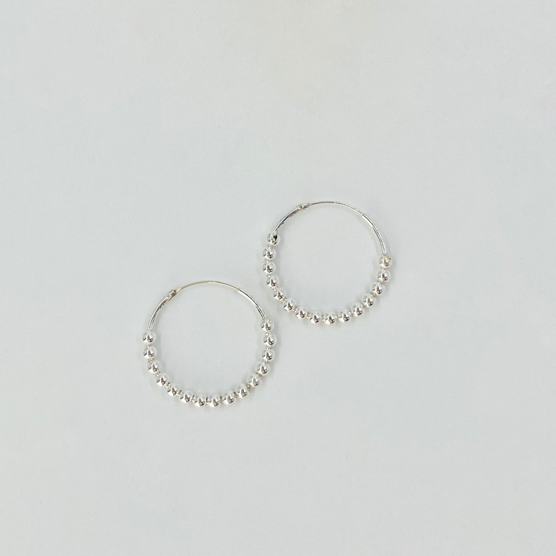 Créoles Argent Boules