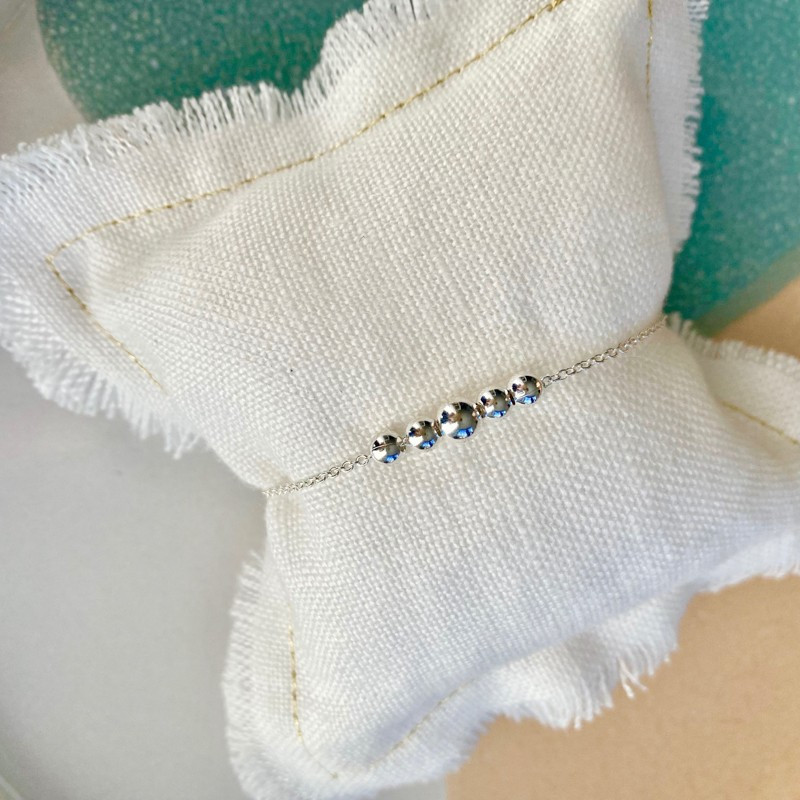 Bracelet Argent Mini Boules