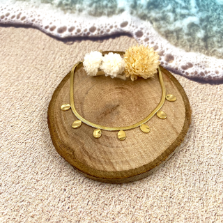 Bracelet acier doré pampilles