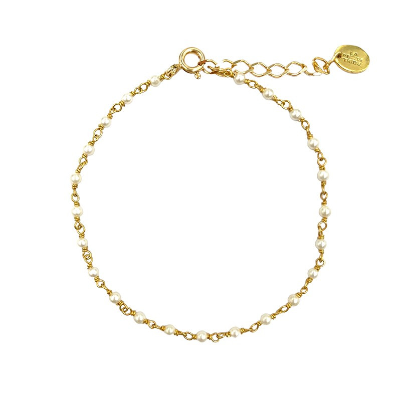 Bracelet Doré rang de pierres fines