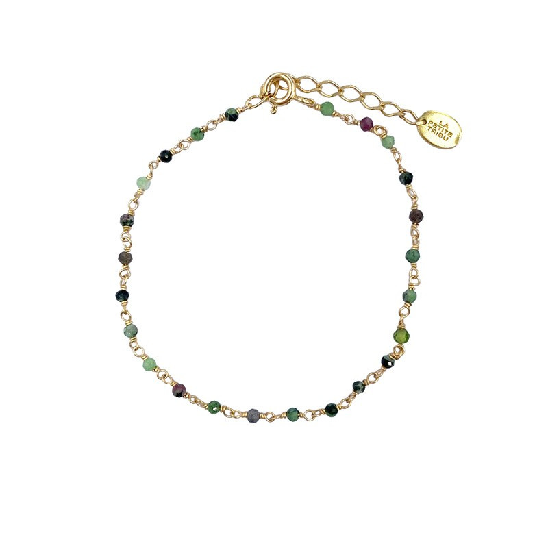 Bracelet Doré rang de pierres fines