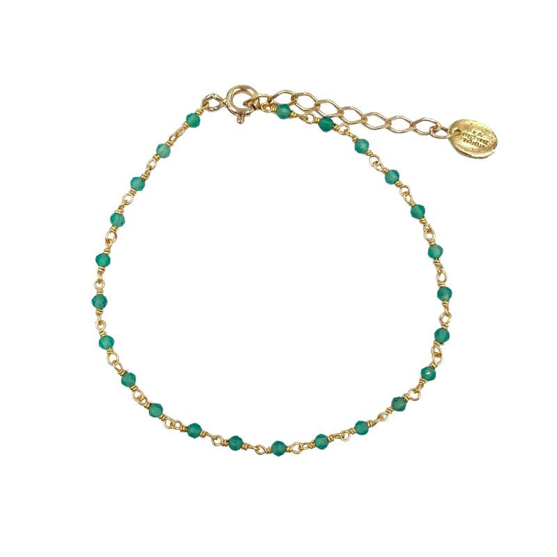 Bracelet Doré rang de pierres fines