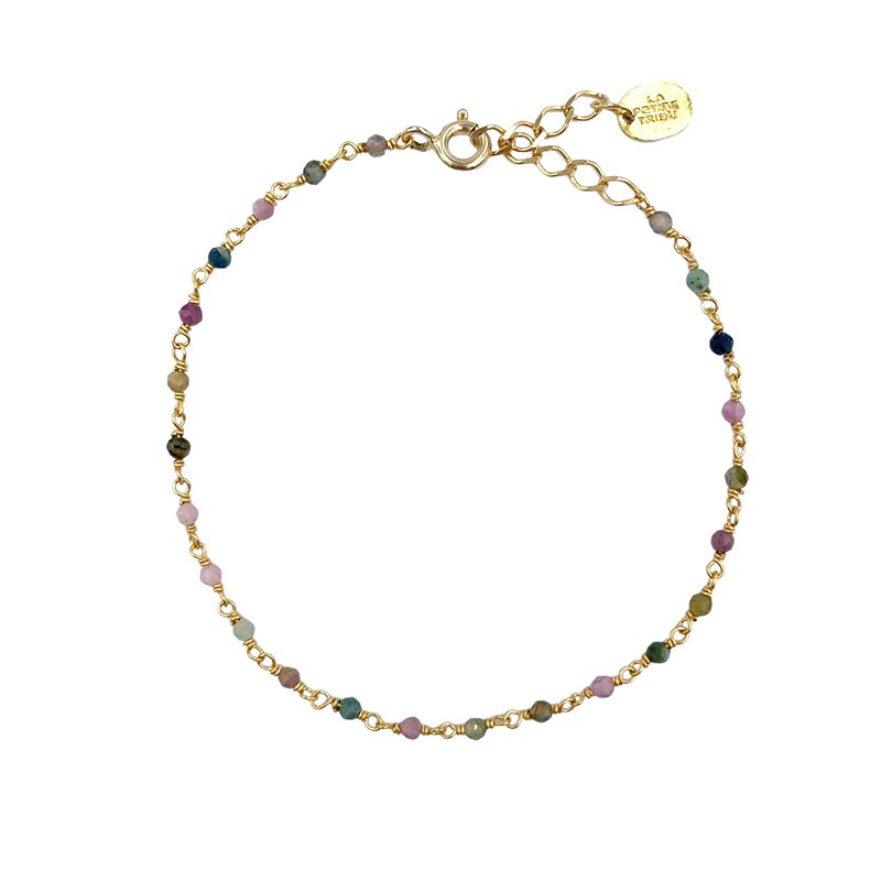 Bracelet Doré Opale blanc Rêve D'été - La Petite Tribu