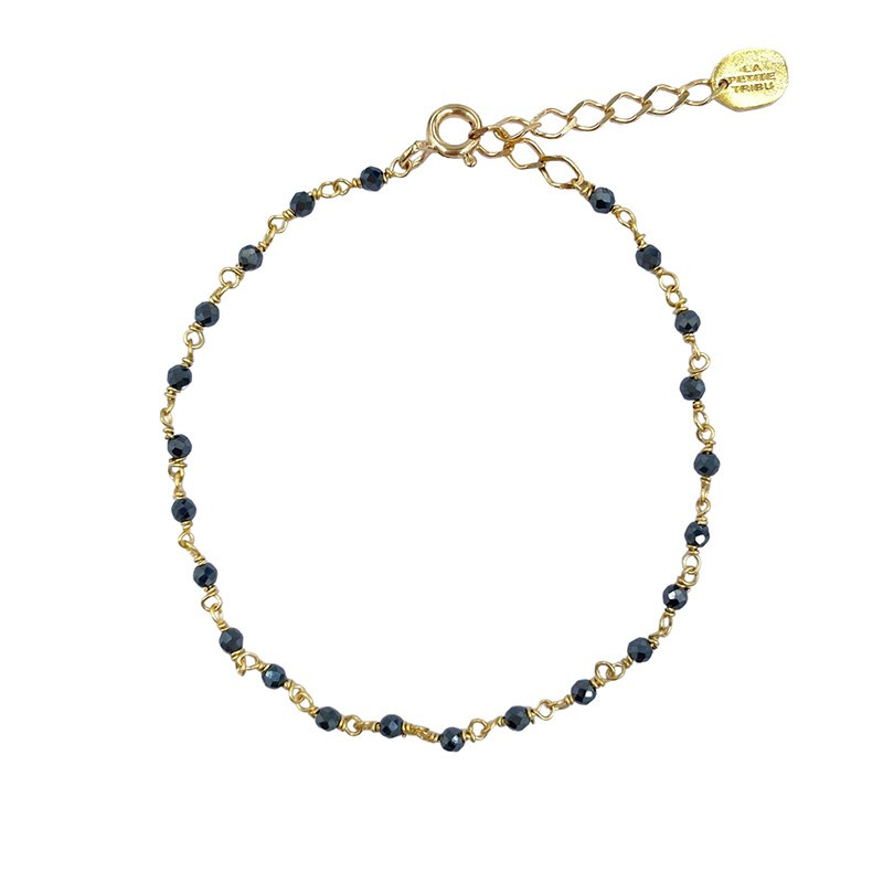 Bracelet Doré rang de pierres fines