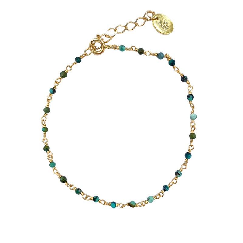 Bracelet Doré rang de pierres fines