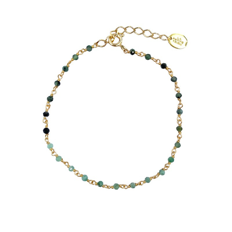 Bracelet Doré rang de pierres fines