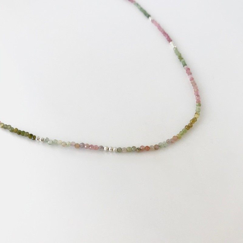 Collier Argent et pierres fines au choix