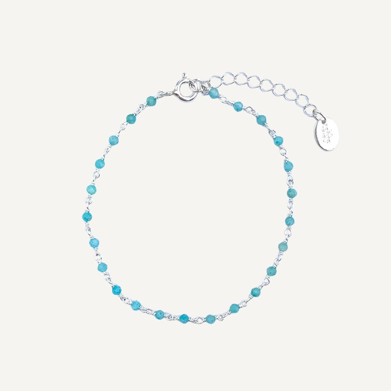 Bracelet Argent rang de pierres fines