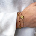 Bracelet acier doré Etoile Strass