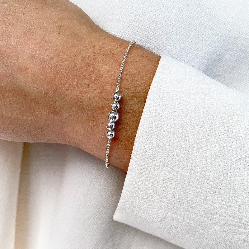 Bracelet Argent Mini Boules