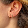 Mini Créoles Dorées Strass