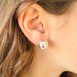 Clous d'oreilles Boules Argent 10 mm