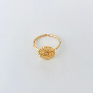 Bague Dorée ajustable Talisman