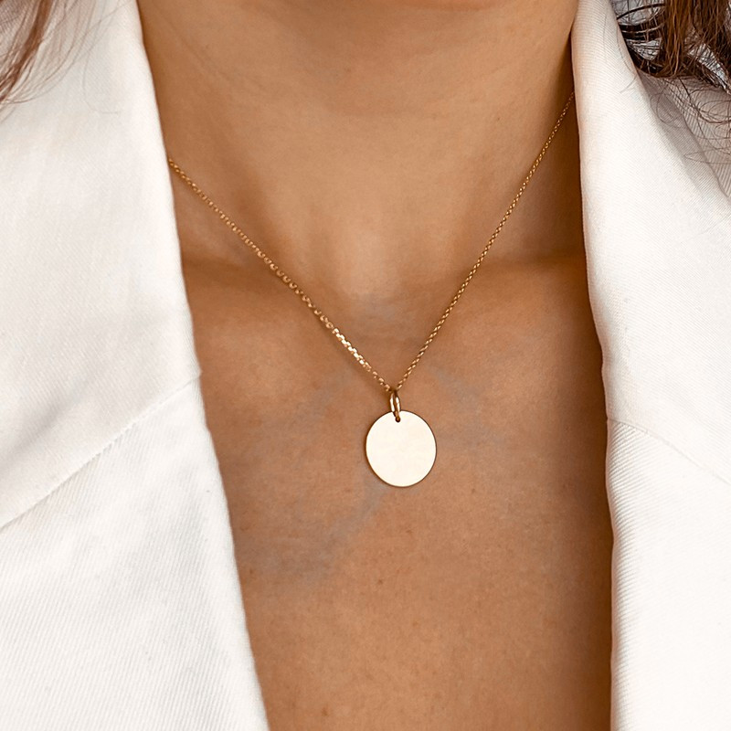 Collier Plaqué Or Médaille